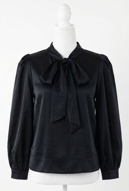 NEW EMILY MCCARTHY lillian top in tap shoe black